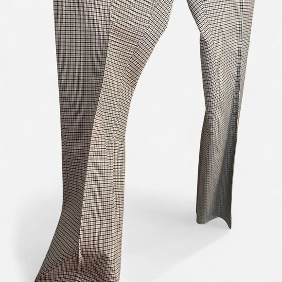 Corporate Chic Micro-Check Plaid Skinny Trousers – Theory Workwear Pant sz 2 - Picture 5 of 8